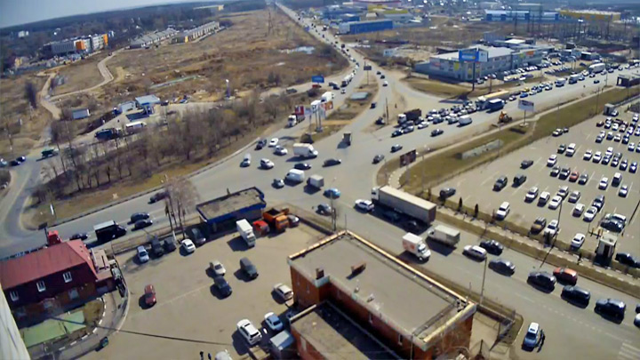 Онлайн веб-камера на Спортивной улице в Москве (Щербинка, Россия)